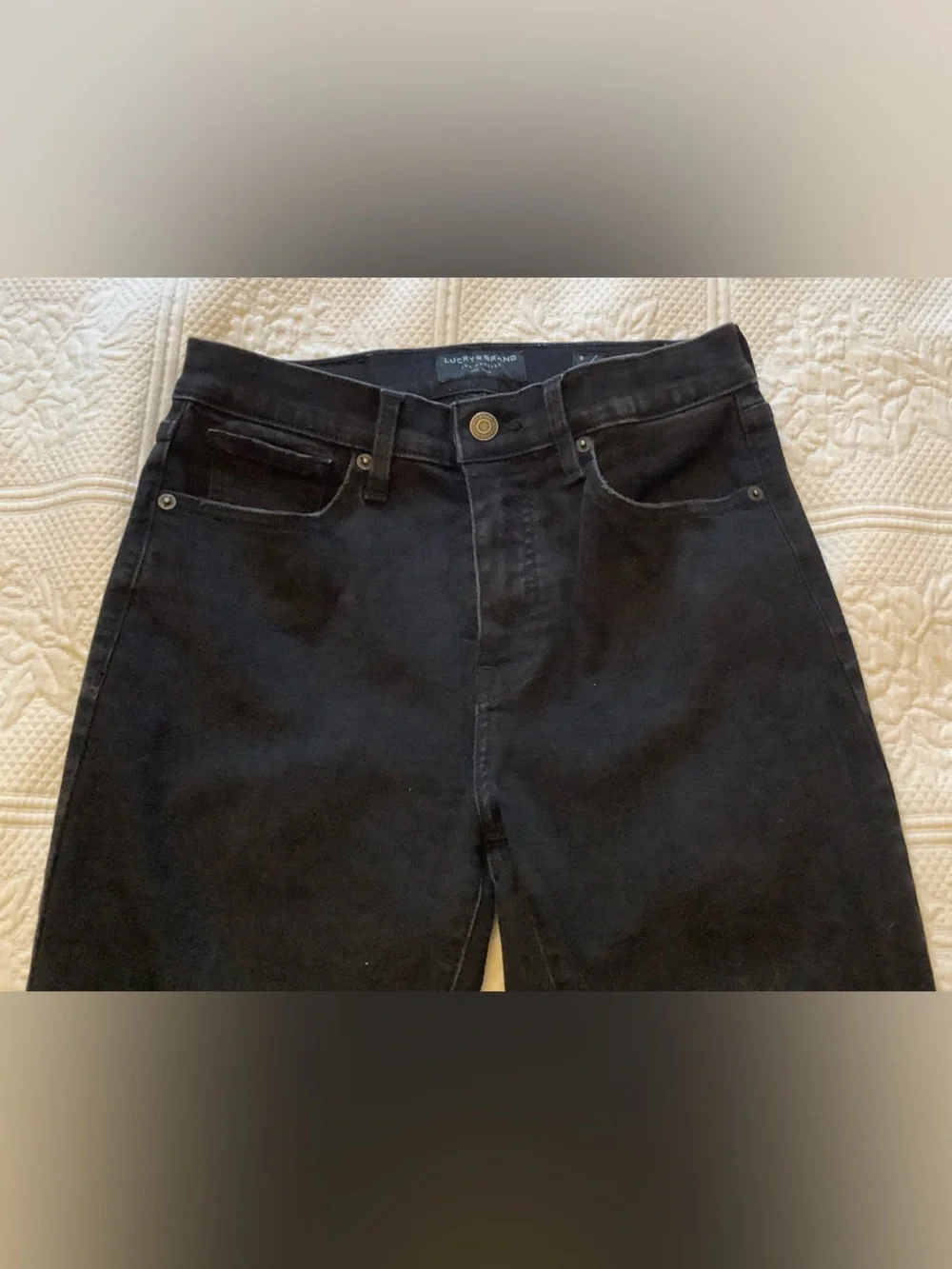 Lucky Brand High Rise Bridgette Black Cropped Jeans - Picture 5 of 11